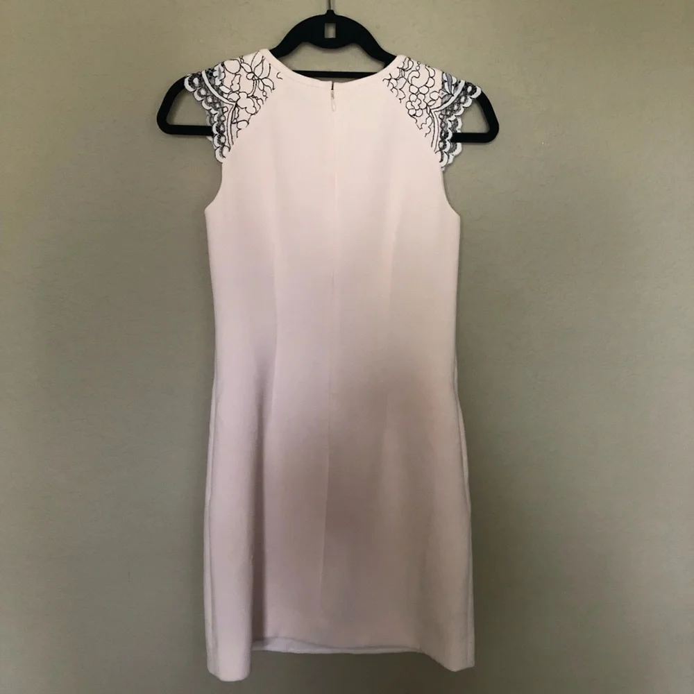 J.Crew cream ivory shift dress lace cap sleeves